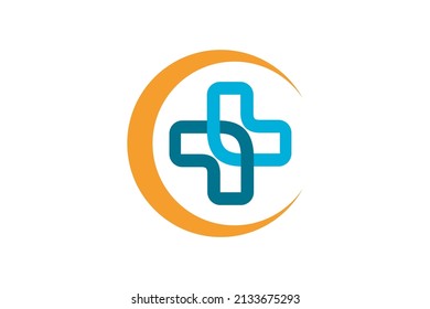 Medical health logo design templates
