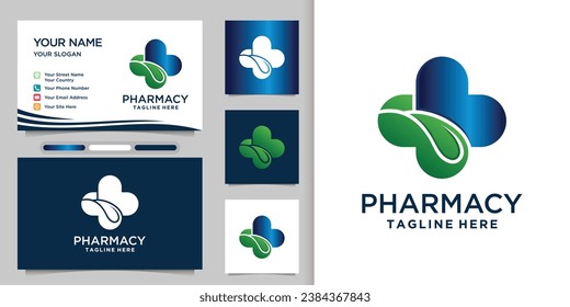 Medical health logo design templates unique concept with creative Premium Vector