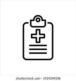 Medical Health Test Icon Vector Graphic Illustration