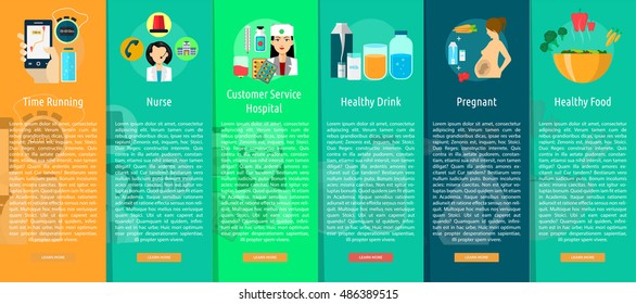 Medical and Health Vertical Banners