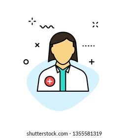 Medical and Health web icons in line style. Medicine and Health Care, RX, infographic. Vector illustration