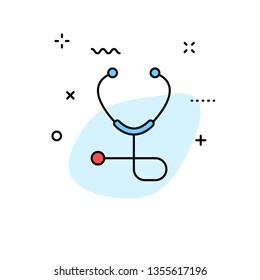 Medical and Health web icons in line style. Medicine and Health Care, RX, infographic. Vector illustration