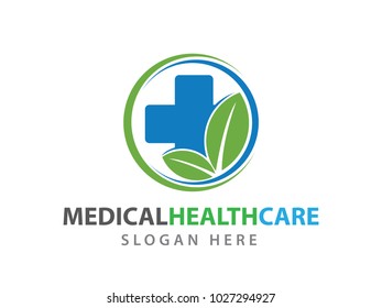 medical health wellness clinic pharmaceutical medicine treatment vector logo illustration