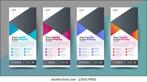 Medical HealthCare advertising rack card Design
