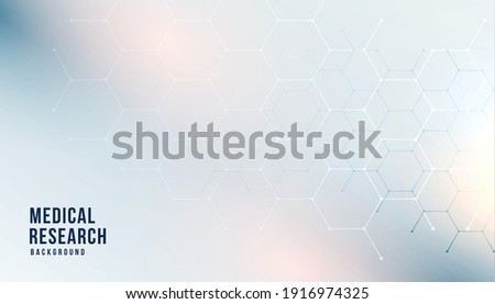 medical healthcare background with hexagonal shapes