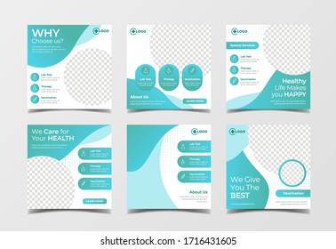 Medical Healthcare Banner For Social Media Post Template