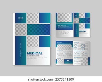 Medical Healthcare Bi Fold Brochure Template