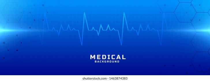 medical and healthcare blue background