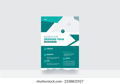 Medical Healthcare corporate flyer  design medical care clinic poster leaflet design template