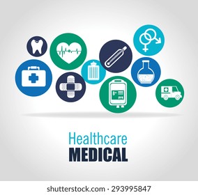 Medical healthcare design, vector illustration eps 10.