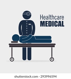 Medical healthcare design, vector illustration eps 10.
