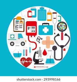 Medical healthcare design, vector illustration eps 10.