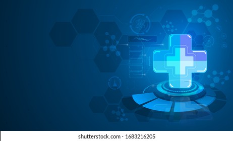 medical healthcare diagnostics disease concept design tech background eps 10 vector