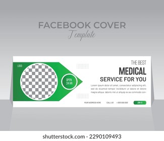 Medical or Healthcare Facebook Cover Template Design