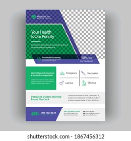 Medical healthcare Flyer, Brochure template