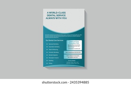 Medical healthcare flyer design and  cover page template