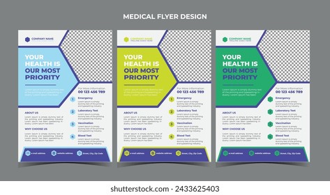 Medical and Healthcare Flyer Design Template