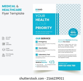 Medical And Healthcare Flyer Template