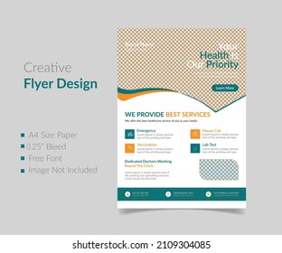Medical  Healthcare Flyer Template design