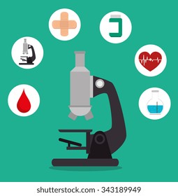 Medical healthcare graphic design with icons, vector illustration graphic