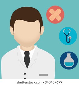 Medical healthcare graphic design, vector illustration eps10
