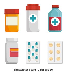 Medical healthcare graphic design, vector illustration icons