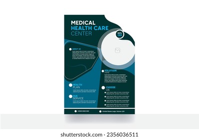 medical healthcare hospital and clinic banner cover background flyer design template