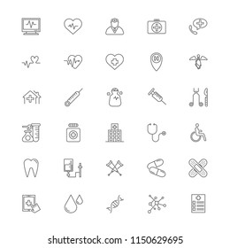 medical healthcare icon set