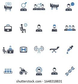 Medical and Healthcare Icon Set 4 - Blue Series 