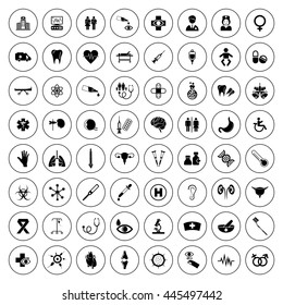 Medical & Healthcare Icon Set. Eps-10.