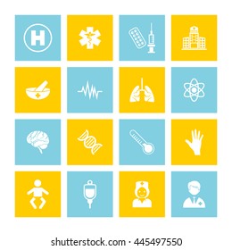 Medical & Healthcare Icon Set. Eps-10.