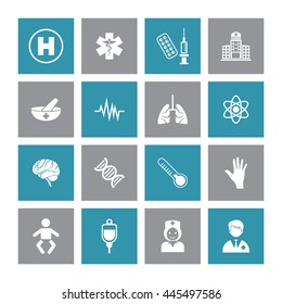 Medical & Healthcare Icon Set. Eps-10.