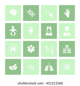 Medical & Healthcare Icon Set. Eps-10.