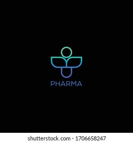 Medical health-care logo design template. pharmacy logo design 