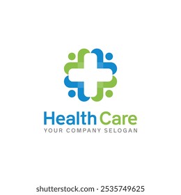 medical healthcare logo design vector symbol cross icon illustration