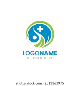 Medical and Healthcare Logo for Doctor, Pharmacy, Clinic, Wellness, Spa Vector illustration.
