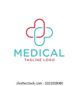 Medical And Healthcare Logo Vector illustration.