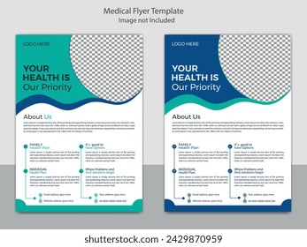 Medical And Healthcare Modern Clean Professional Flyer Template