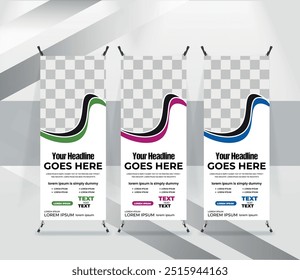 Medical healthcare roll up banner or Awesome X Banner Stands design template