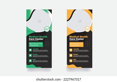Medical healthcare rollup banner template