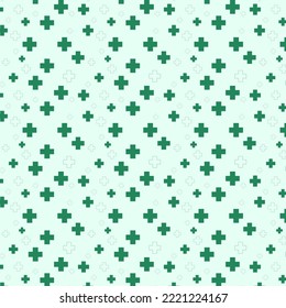 Medical and healthcare seamless pattern used for wallpaper background. medical cross shape medicine and science concept.