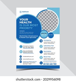 Medical and Healthcare Service Flyer Design Template