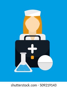 Medical healthcare service icon vector illustration graphic design