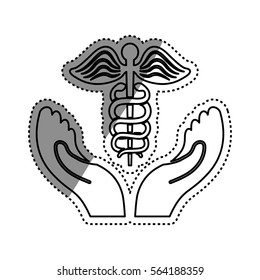 Medical healthcare service icon vector illustration graphic design