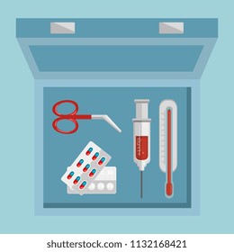 medical healthcare with set icons