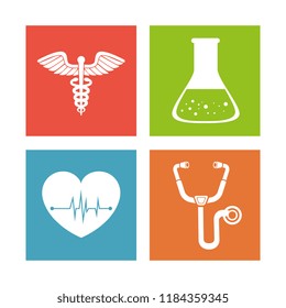 medical healthcare set icons