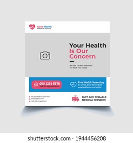 Medical Healthcare Social Media Banner Template