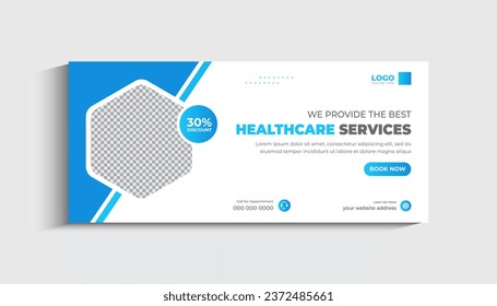 Medical and Healthcare social media Cover and Web Banner template