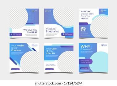 Medical And Healthcare Social Media Post Template