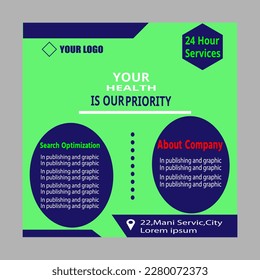 medical healthcare social media post banner template victories